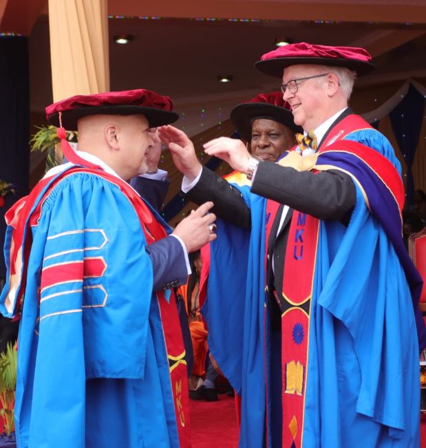 ICC Prosecutor Karim Khan awarded Honorary Degree in law at MKU during the varsity's 23rd graduation ceremony