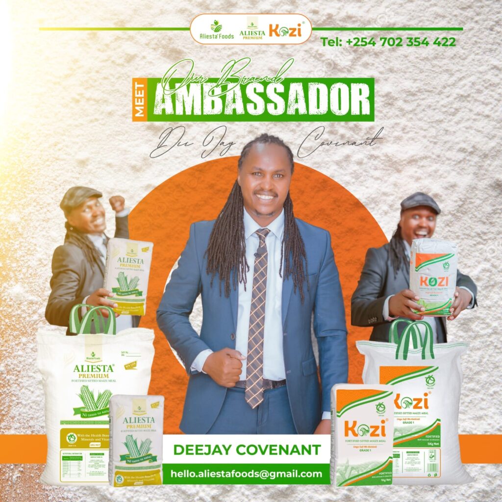 Renowned Royal media DJ Covenant has secured a prestigious ambassadorial deal with Aliesta Foods, propelling the revolutionary Kozi Maize Flour into the spotlight.