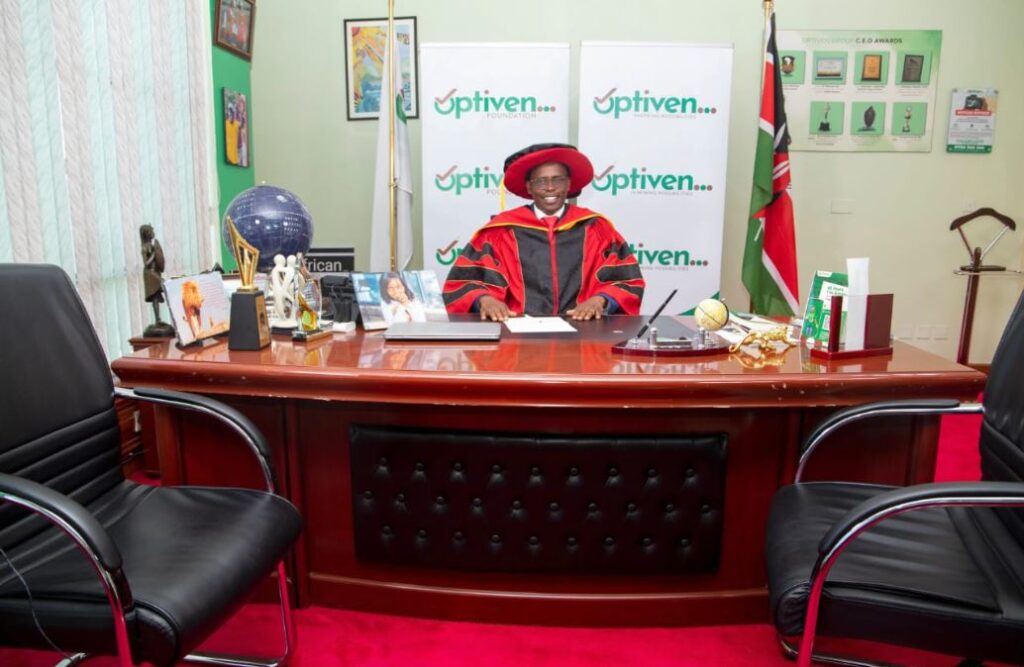 Dr. George Wachiuri, Optiven CEO, Receives Dual Honorary Doctorates for Decades of Philanthropy and Visionary Leadership