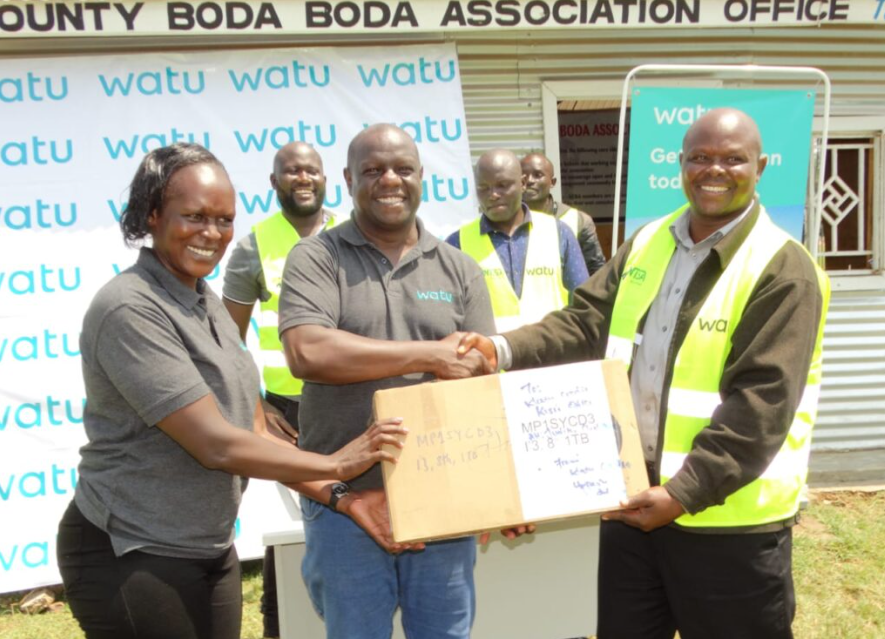 Watu Boosts Kisumu Boda-Boda Riders with Essential Office Equipment